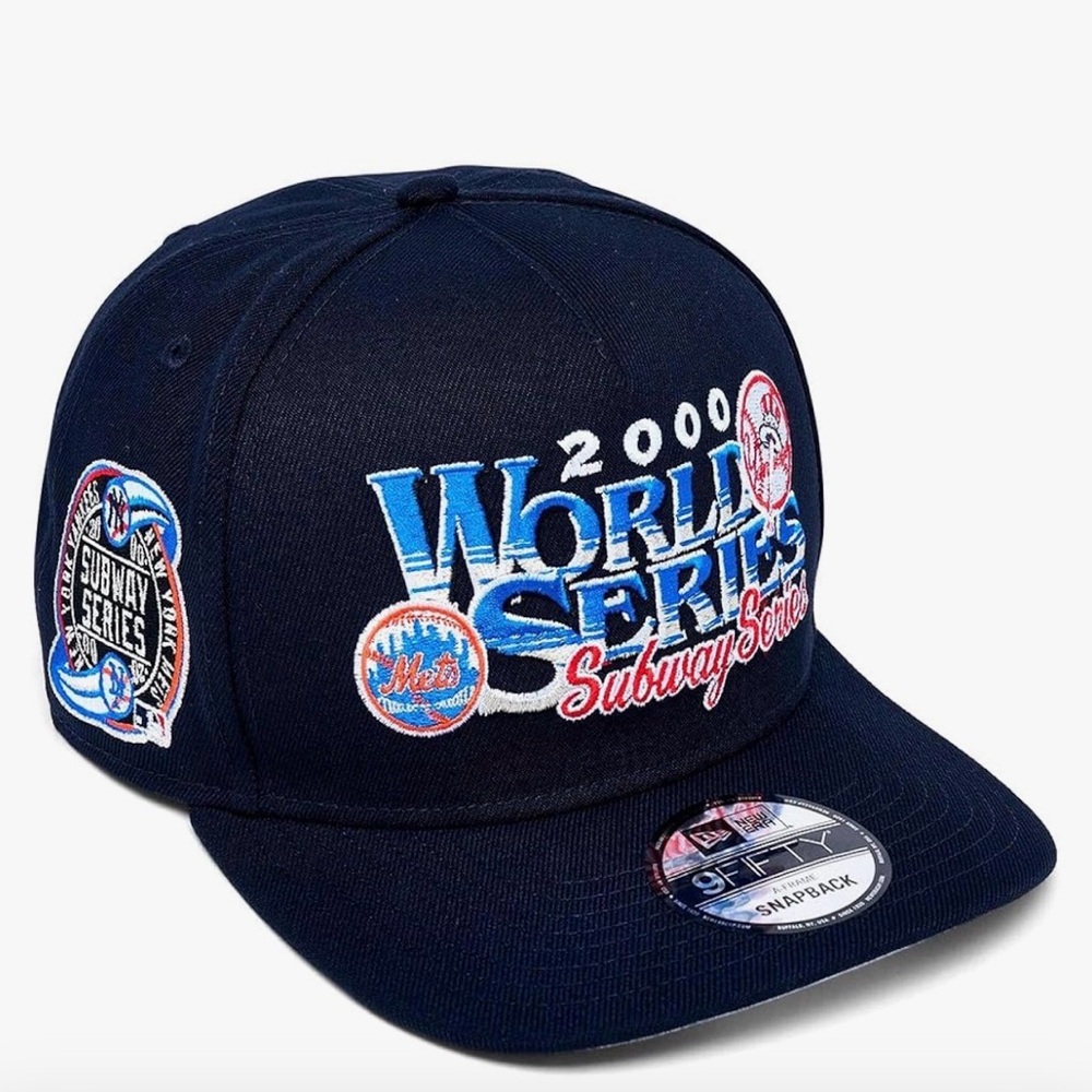 NY Yankees World Series 2000 Subway Series Snapback Hat! Like New! Deadstock